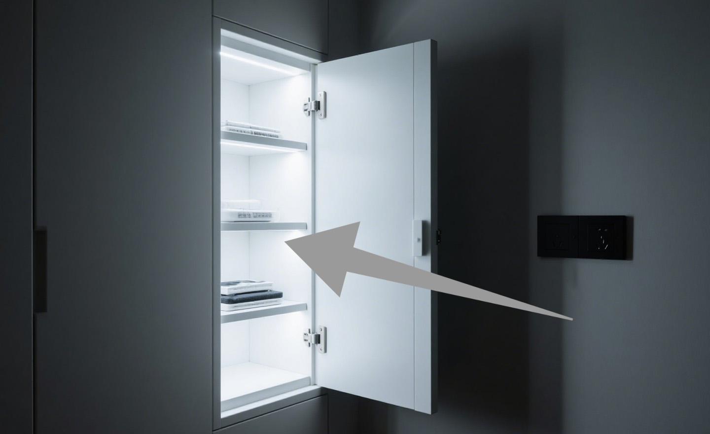 Integrated LED Light for Automatic Illumination