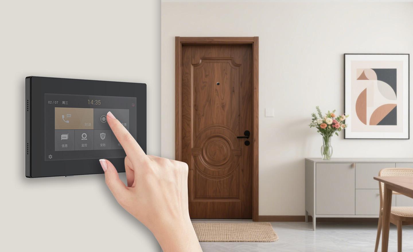 High-Definition Display with Touch Access