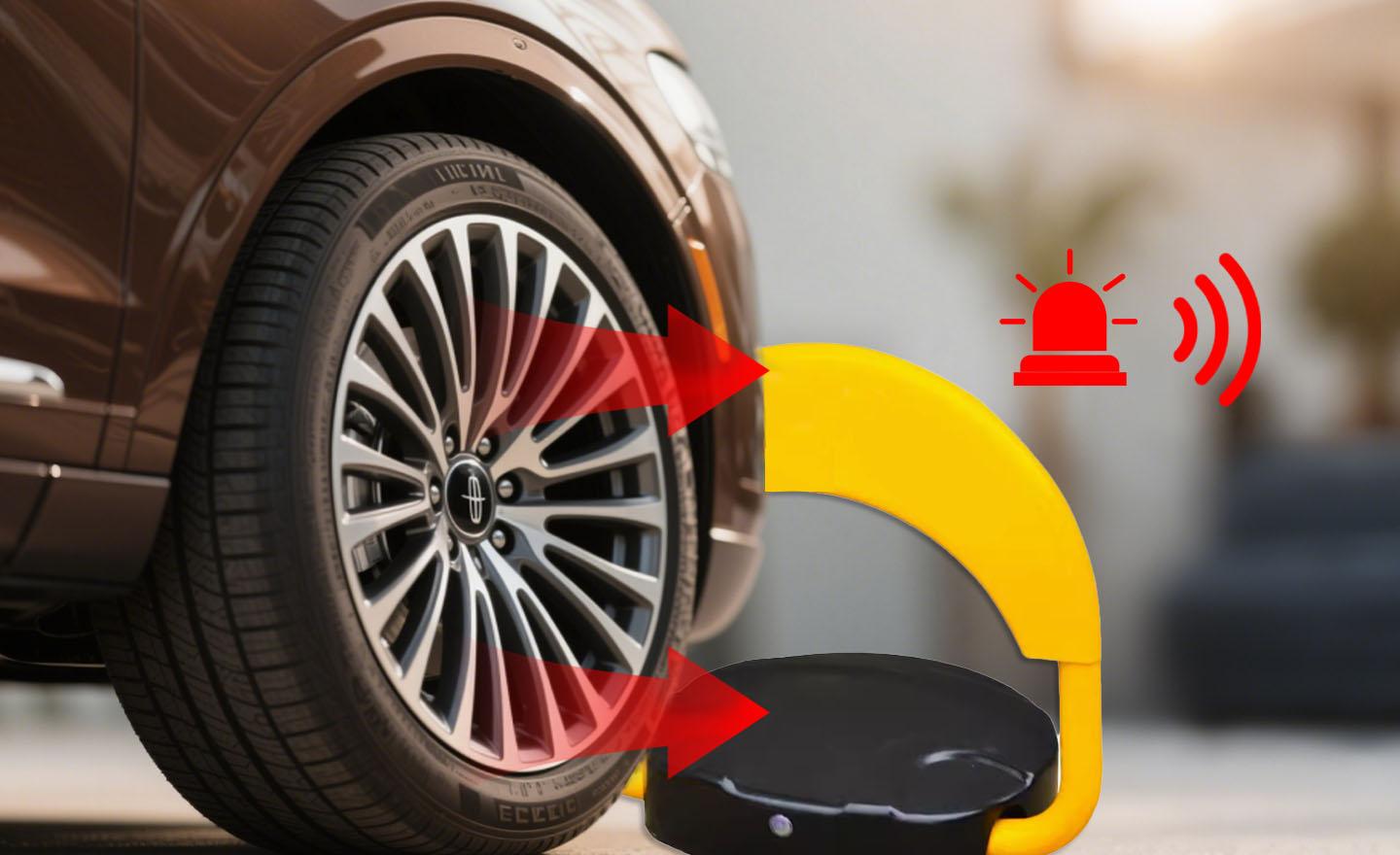 Built-in Alarm Triggers Upon Impact and Notifies the Vehicle Owner